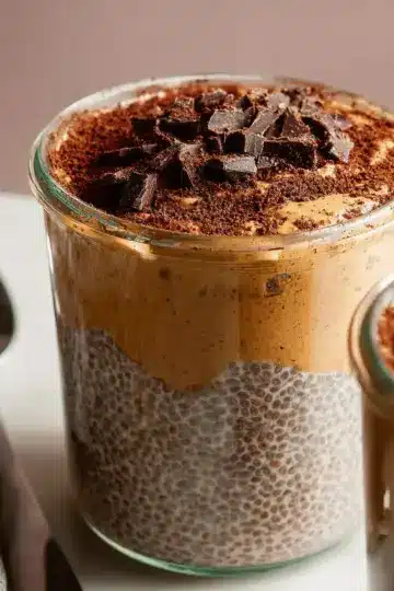 High-Protein Peanut Butter & Chocolate Chia Pudding