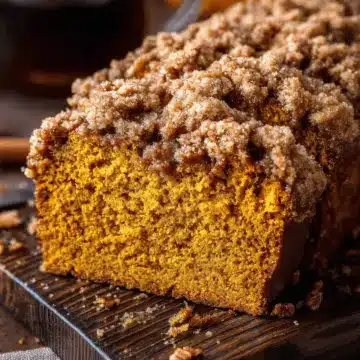 Warm & Cozy Pecan Streusel Pumpkin Bread