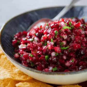 Sweet Fresh Cranberry Salsa