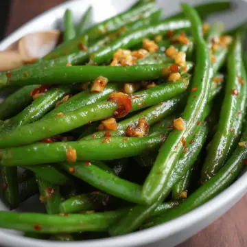 Chili Garlic Green Beans
