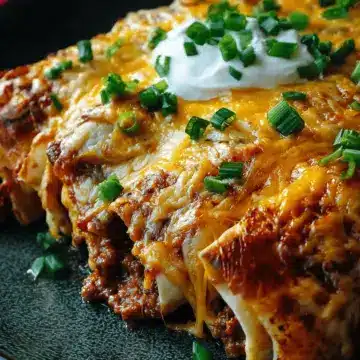 CHEESY BEEF ENCHILADAS