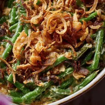 Green Bean Casserole with Fried Shallots