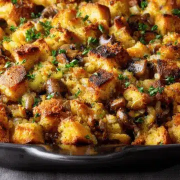 Challah Stuffing with Mushrooms