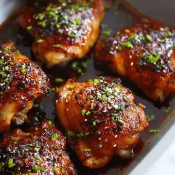 Glazed Honey Soy Chicken Thighs