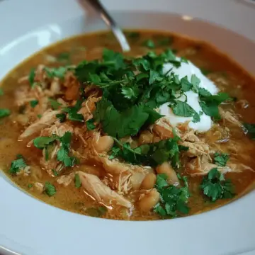 White Rotisserie Chicken Chili