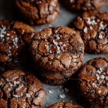 Salted Brownie Cookies