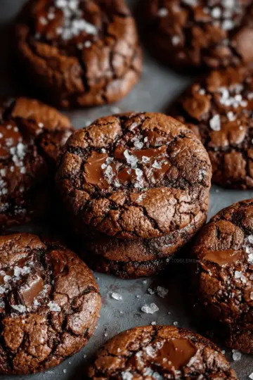 Salted Brownie Cookies