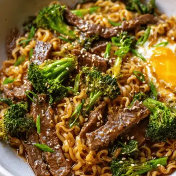 Beef and Broccoli Ramen Stir Fry