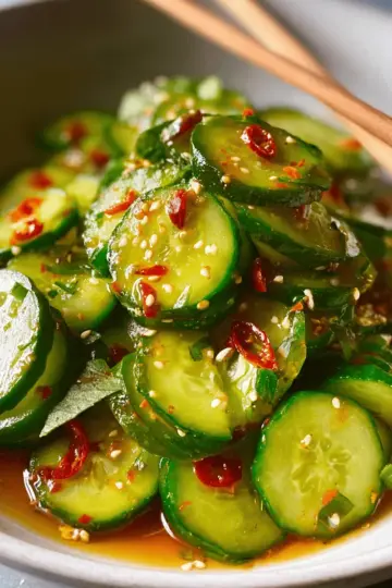 Easy Asian Cucumber Salad