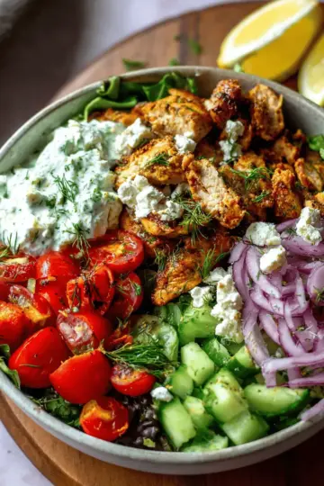 Chicken Gyro Bowls