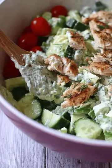 Cucumber Dill Rotisserie Chicken Salad
