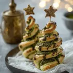 Puff Pastry Pesto Christmas Trees