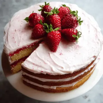 Homemade Strawberry Cake
