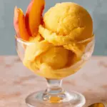 Peach Sorbet Without Ice Cream Maker