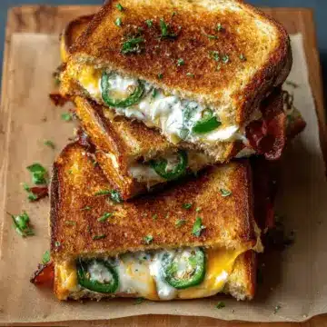 Roasted Jalapeno Popper Grilled Cheese
