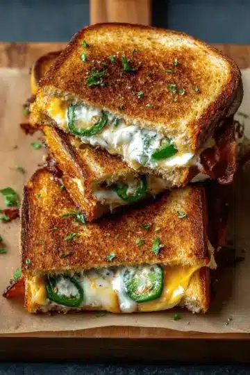 Roasted Jalapeno Popper Grilled Cheese
