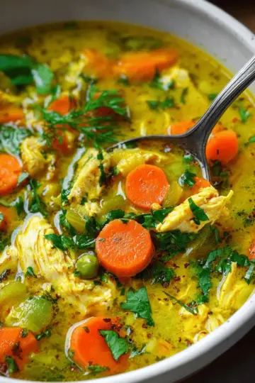 Anti Inflammatory Turmeric Chicken Soup