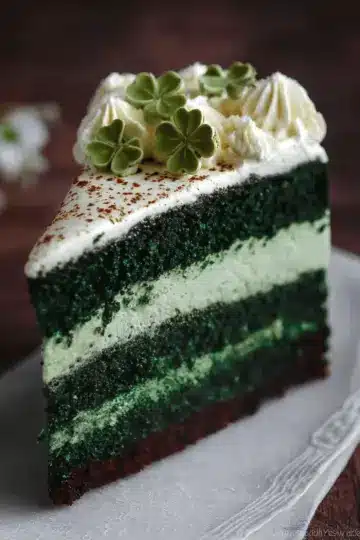 Green Velvet Cheesecake Cake