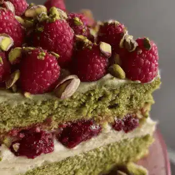 Pistachio Raspberry Cake