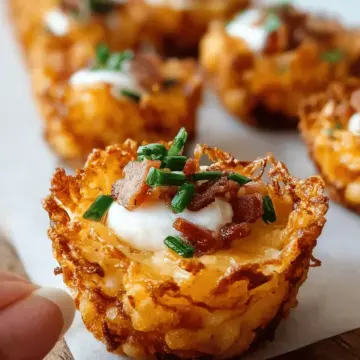 Tater Tot Appetizer Cups