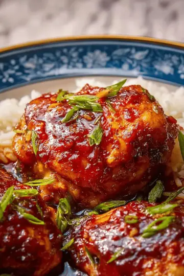 Honey-Garlic Slow Cooker Chicken Thighs