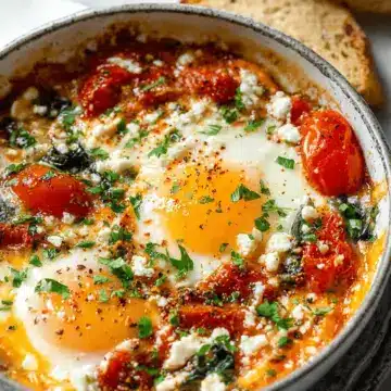 Baked Feta Eggs Recipe