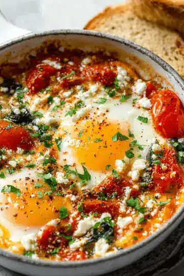 Baked Feta Eggs Recipe