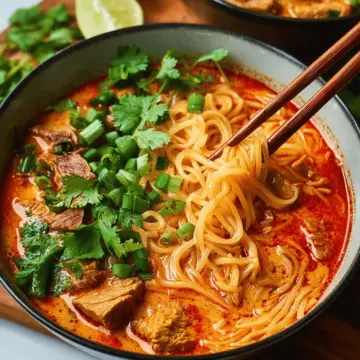 Thai Red Curry Noodle Soup