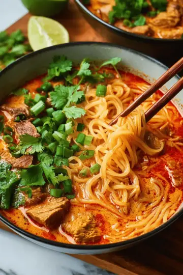 Thai Red Curry Noodle Soup