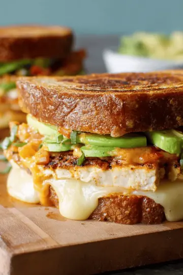 The Best Chipotle Chicken Avocado Melt Sandwich