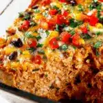 Easy Chicken Burrito Casserole