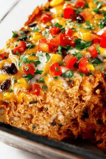 Easy Chicken Burrito Casserole