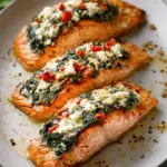 Stuffed Salmon With Spinach & Feta