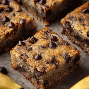 Banana Chocolate Chip Bars