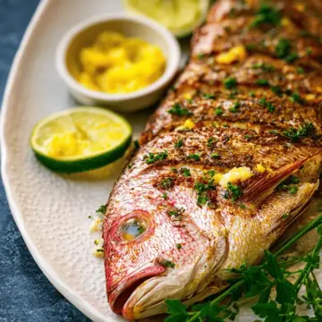 Caribbean Grilled Yellowtail Snapper