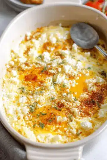 Baked Feta Eggs