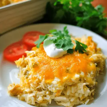 Green Chile Chicken and Rice Casserole