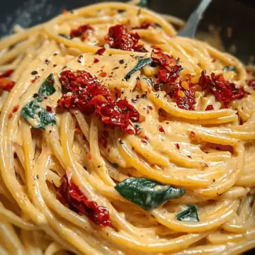 Sun-Dried Tomato Cream Sauce Spaghetti