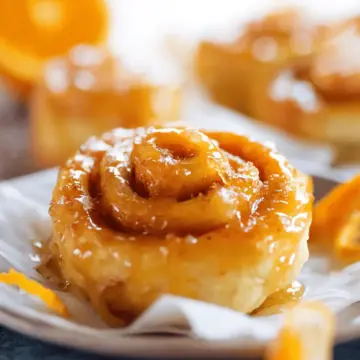 The Best Glazed Orange Sweet Rolls