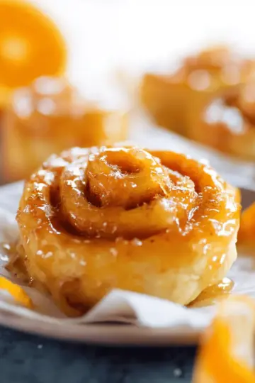 The Best Glazed Orange Sweet Rolls