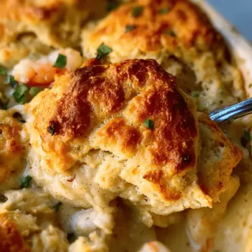 Cheddar Bay Biscuit Seafood Pot Pie