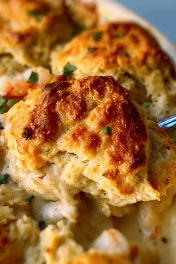 Cheddar Bay Biscuit Seafood Pot Pie