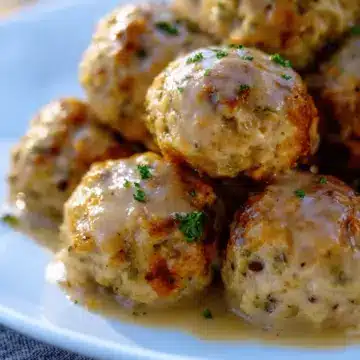 Leftover Turkey Stuffing Balls