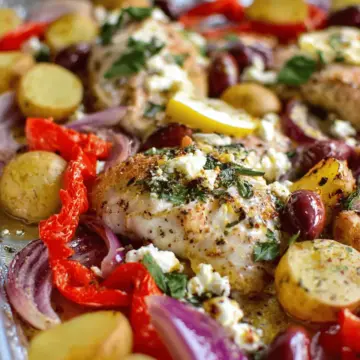 Greek Chicken Sheet Pan Dinner