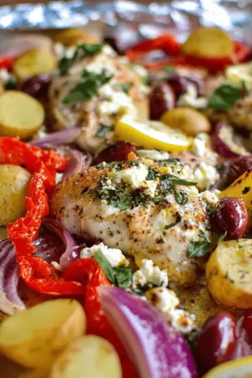 Greek Chicken Sheet Pan Dinner