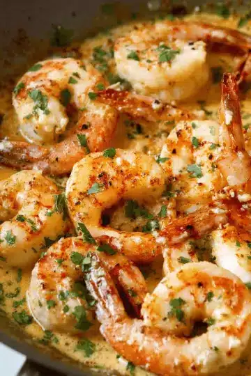 Easy Creamy Garlic Shrimp