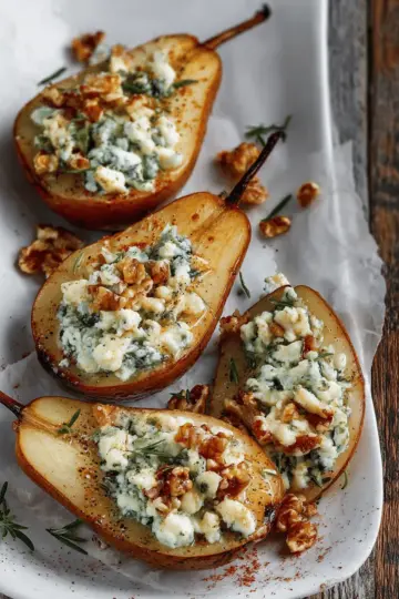 Blue Cheese Stuffed Pears