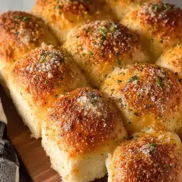 Easy 30-Minute Garlic Parmesan Dinner Rolls