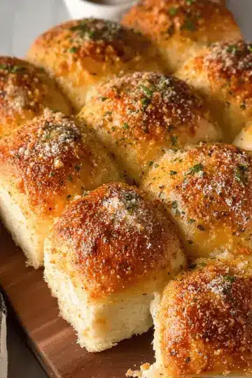 Easy 30-Minute Garlic Parmesan Dinner Rolls