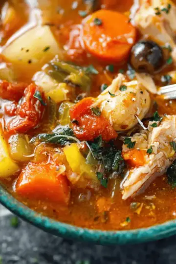 Slow Cooker Tuscan Chicken Stew